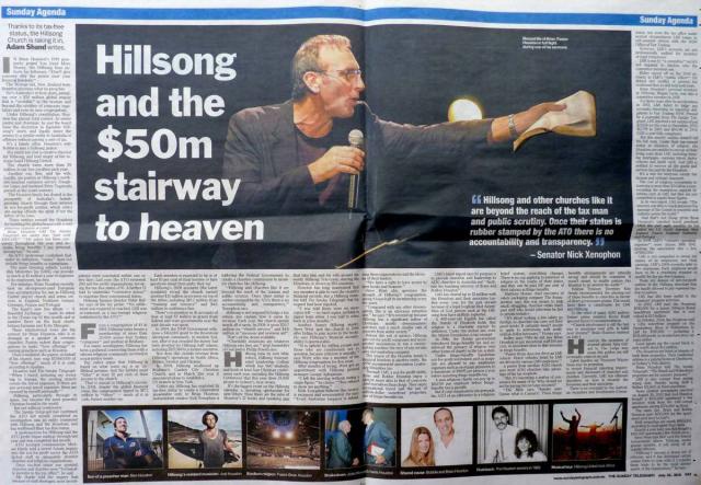 a taxing time at Hillsong ...